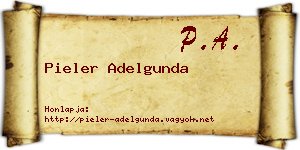Pieler Adelgunda névjegykártya